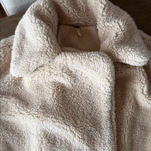 Free People Notched Teddy Peacoat - M - As Is